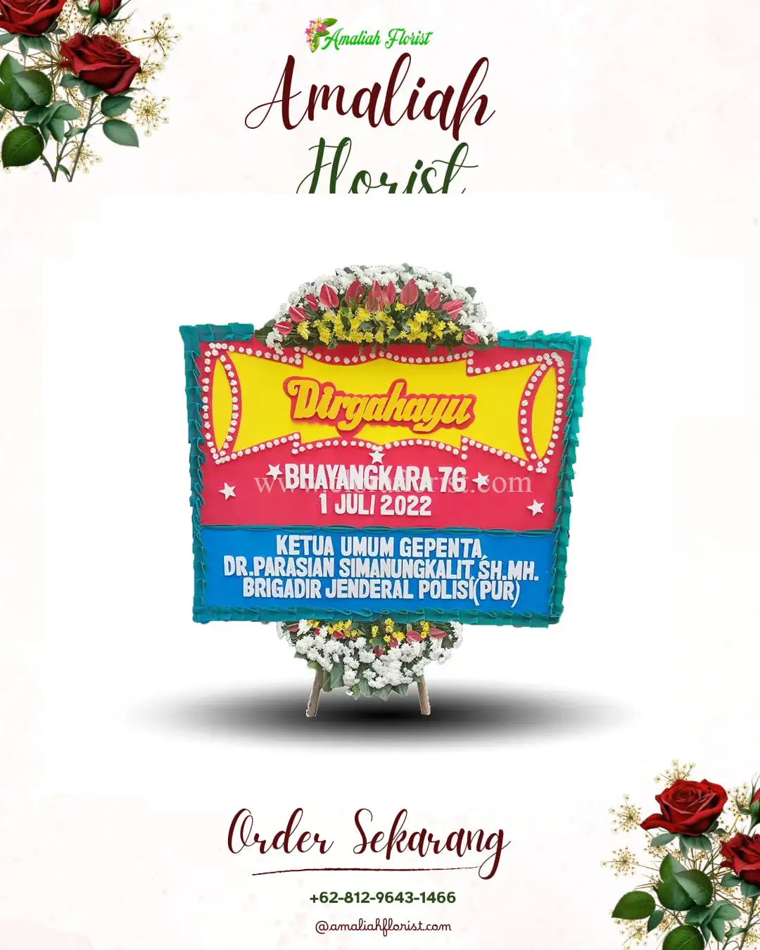 Papan Bunga HUT Ulang Tahun Ngingit